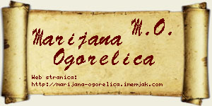 Marijana Ogorelica vizit kartica